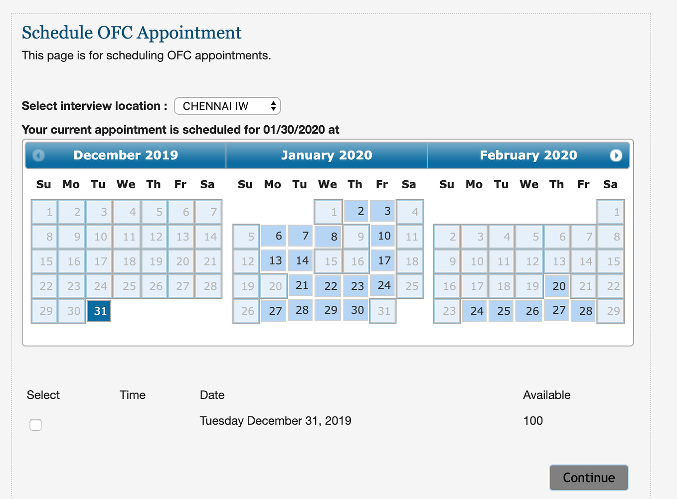 How To Check Visa Appointment Dates In Chennai