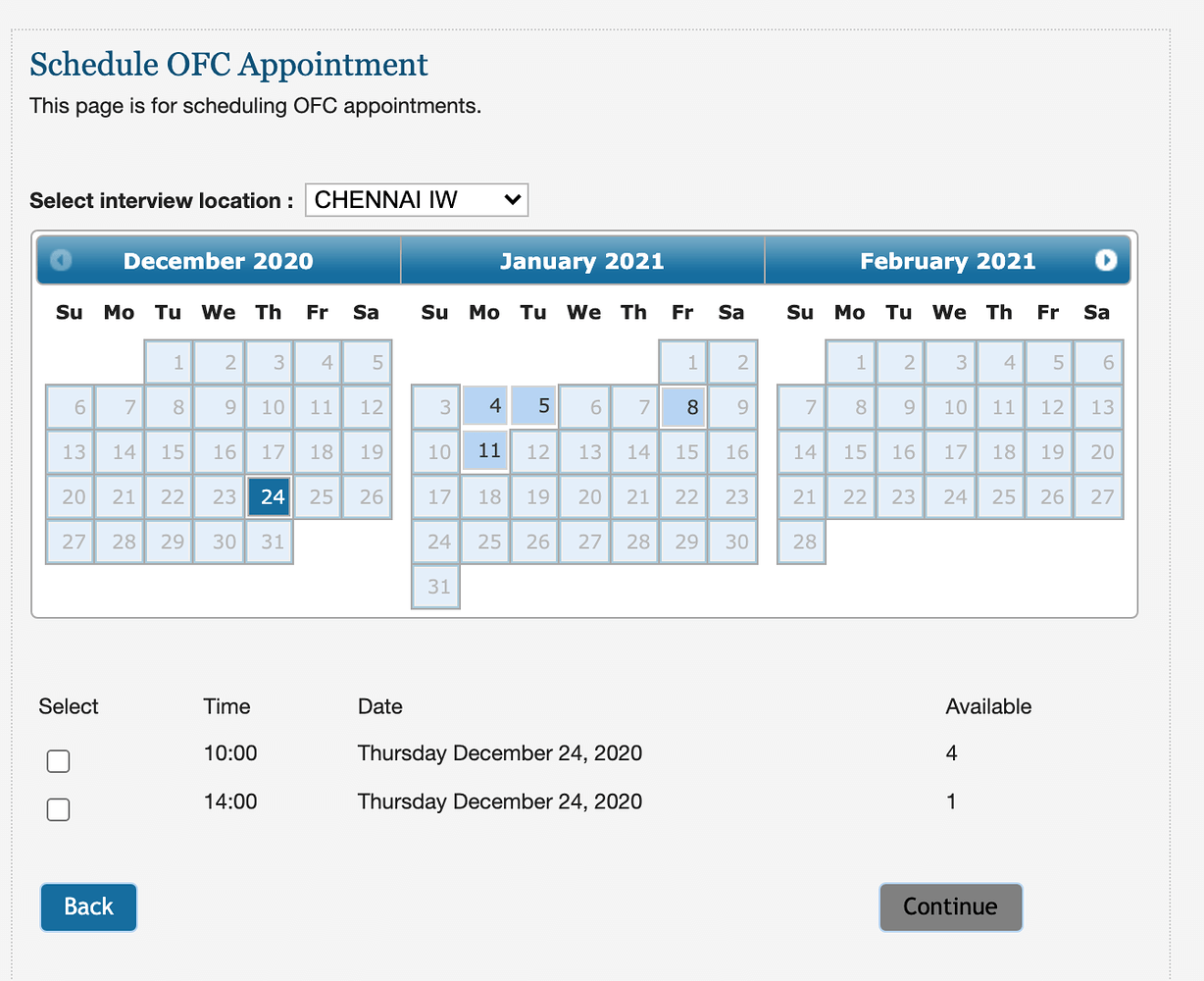 h1b dropbox appointment india